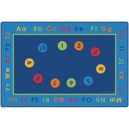 CARPETS FOR KIDS 6 x 9 ft. Rectangle Basic Concepts Literacy Rug 8516